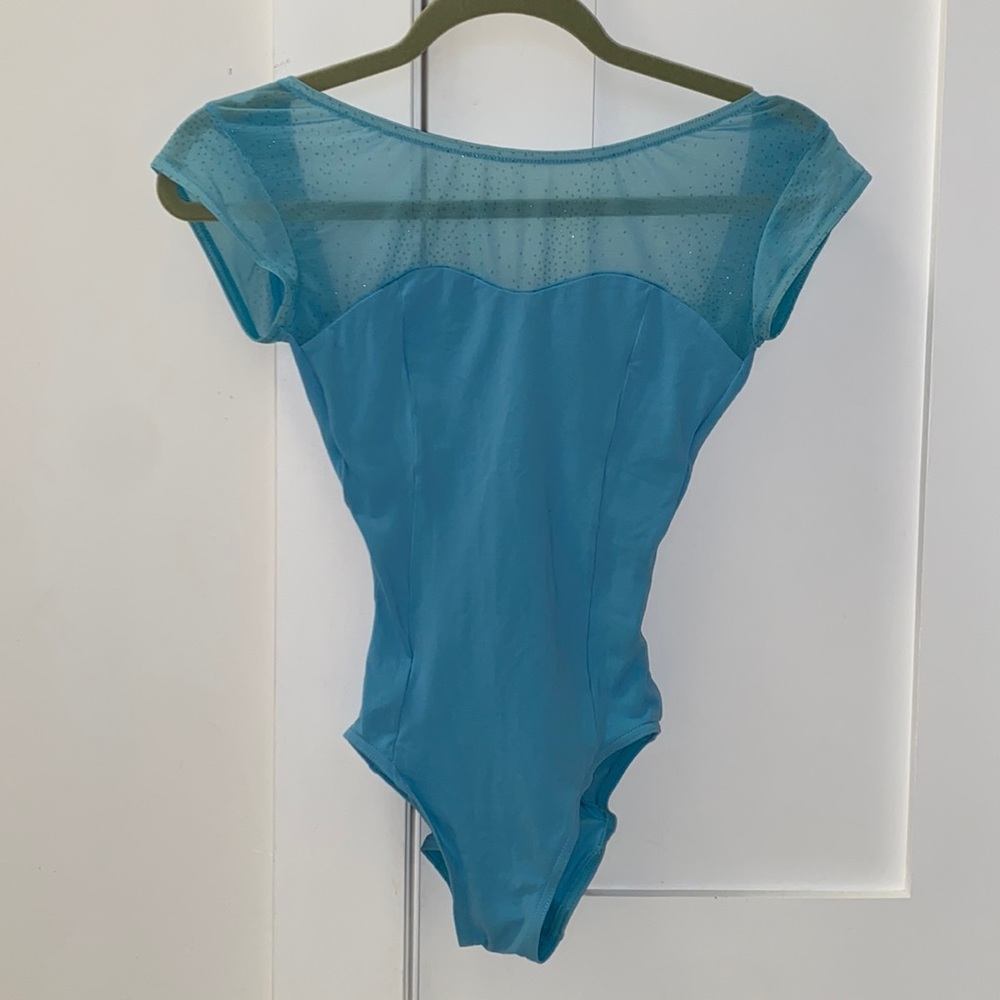 Very Low Back Capsleeve Leotard